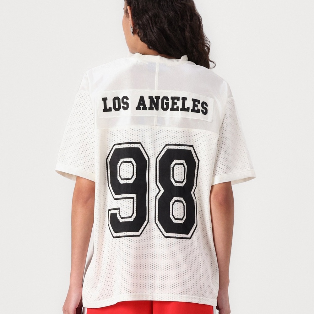 JJXX White Mesh Jersey Top NWOT!